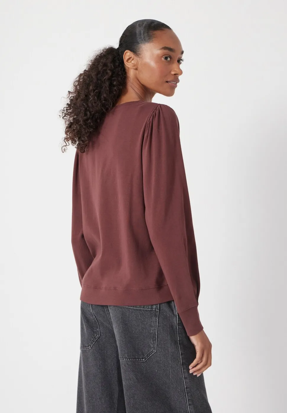 Emily Puff Sleeve Cotton Jersey Top