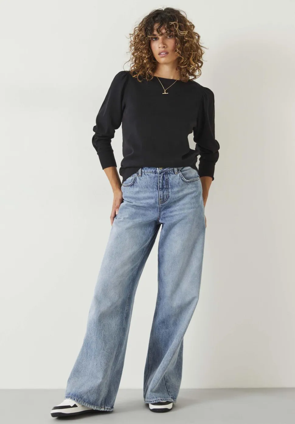 Emily Puff Sleeve Cotton Jersey Top