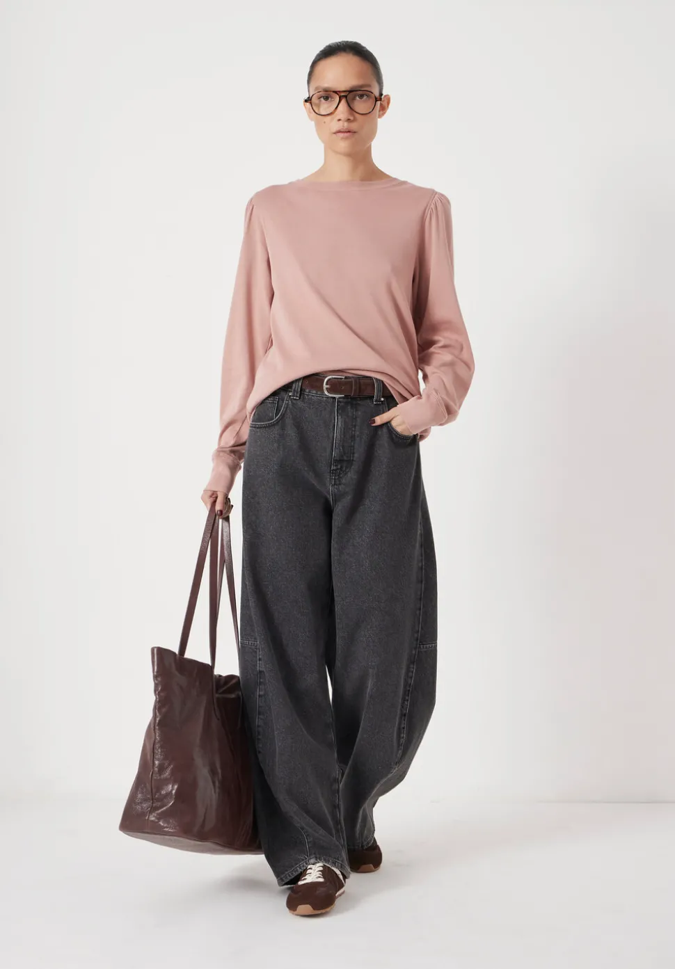 Emily Puff Sleeve Cotton Jersey Top