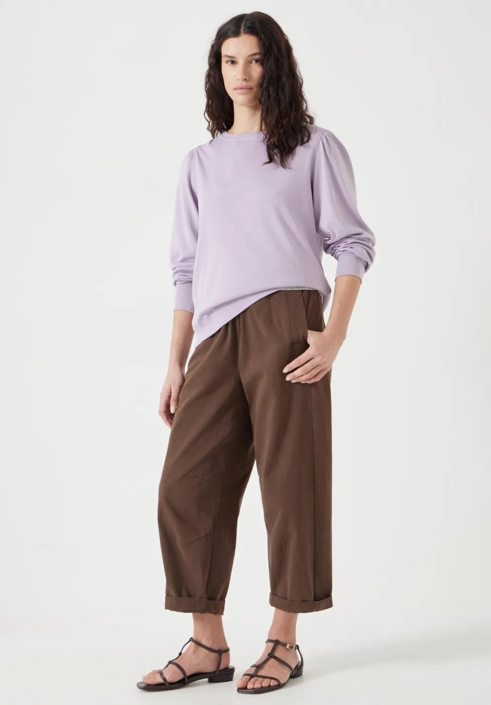 Emily Puff Sleeve Cotton Jersey Top