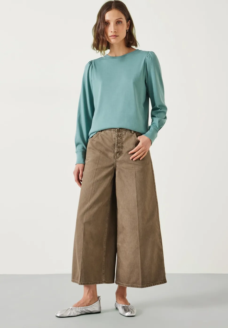 Emily Puff Sleeve Cotton Jersey Top