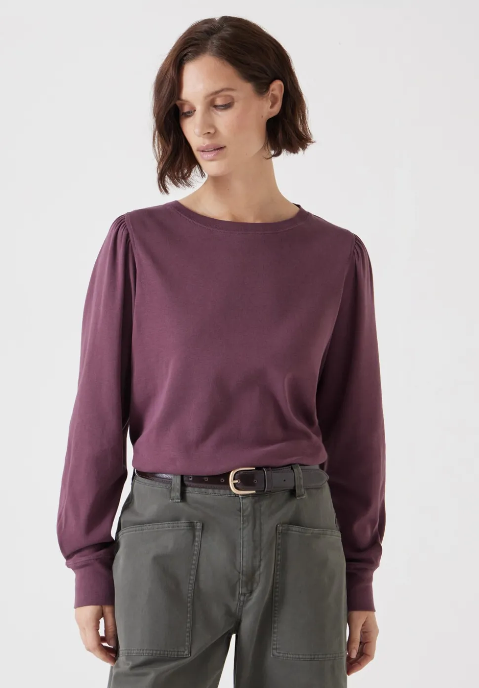 Emily Puff Sleeve Cotton Jersey Top