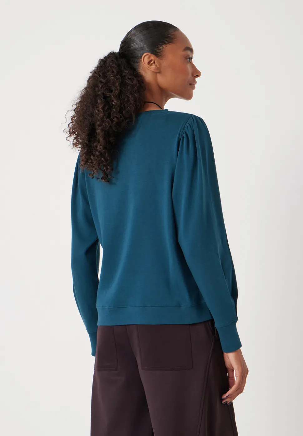 Emily Puff Sleeve Cotton Jersey Top