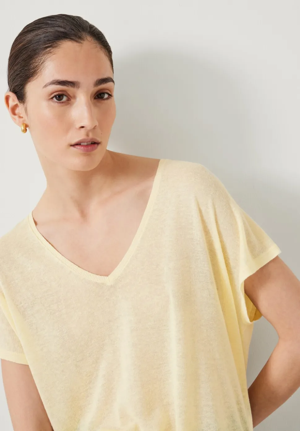 Emmerline Linen Blend Knitted Top