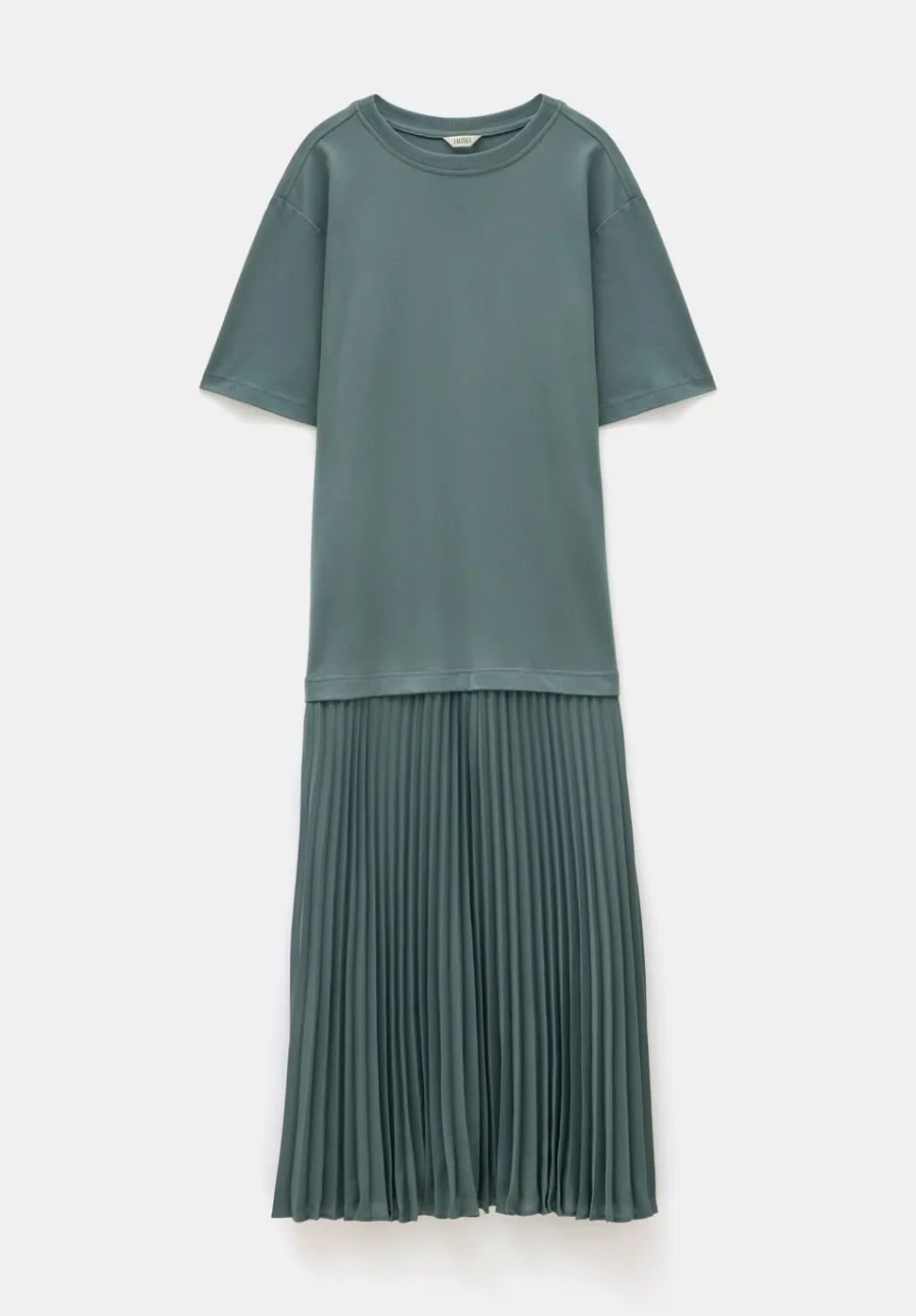 Esme Short Sleeve Pleated Midi Dress