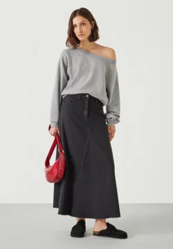 Eva Denim Maxi Skirt