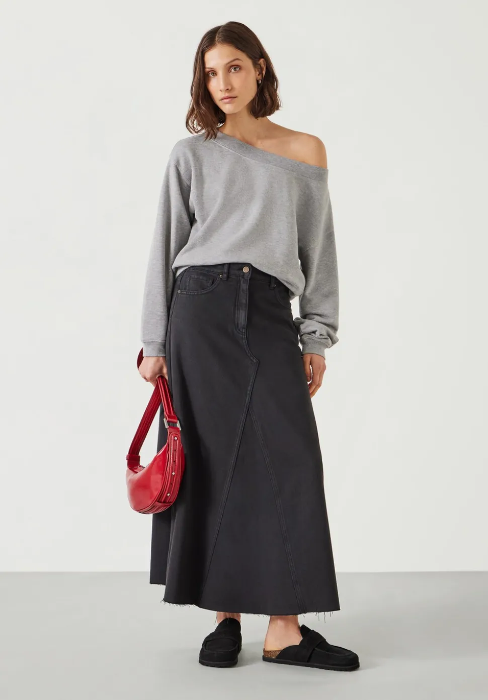 Eva Denim Maxi Skirt