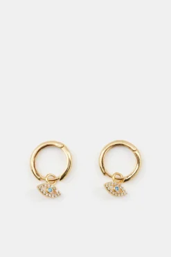 Evil Eye Hoop Earrings