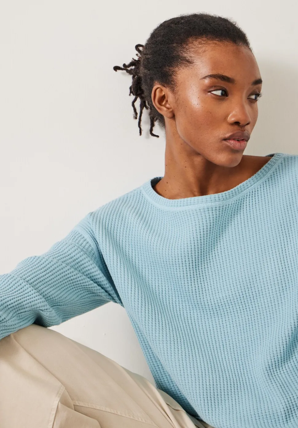 Faye Textured Waffle Top