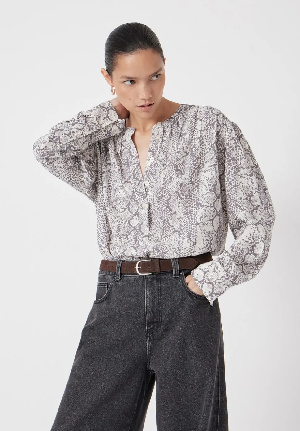 Fernanda Snake Printed Blouse