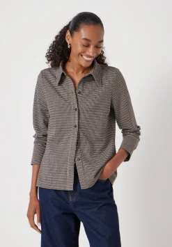 Fitted Check Jersey Shirt
