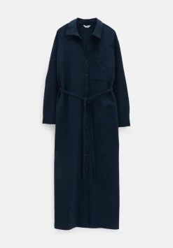 Florence Maxi Shirt Dress With Linen