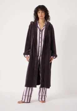 Fluffy Hooded Dressing Gown