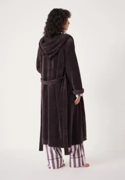 Fluffy Hooded Dressing Gown