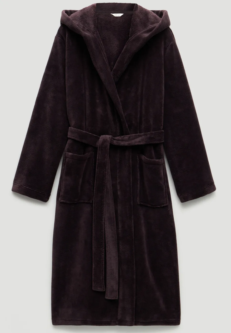 Fluffy Hooded Dressing Gown