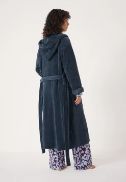 Fluffy Hooded Dressing Gown
