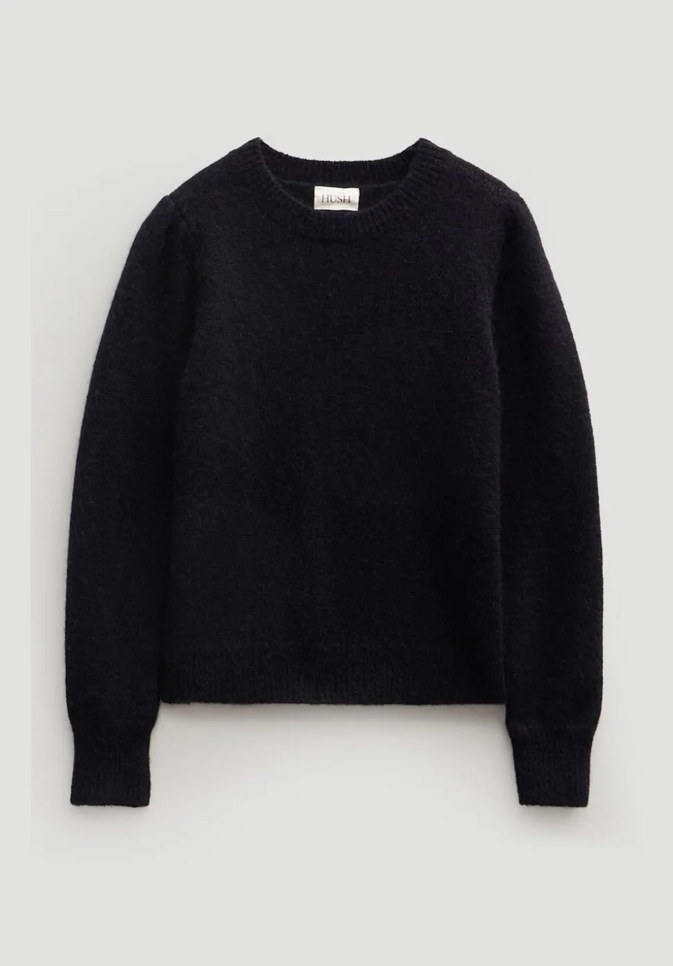 Gathered Shoulder Wool Blend Jumper