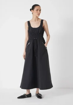 Gathered Waist Midi Dress