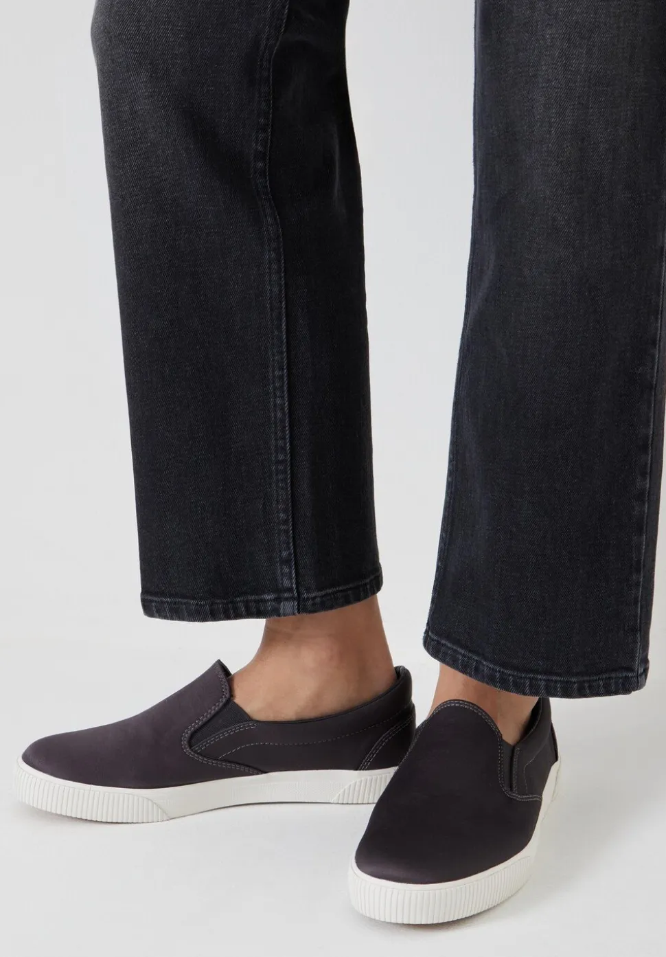 Gili Satin Slip On Trainers