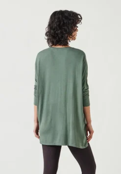 Gillian Wide Jersey V Neck Top