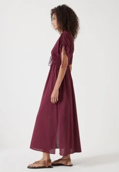 Grace Cotton Blend Midi Beach Dress
