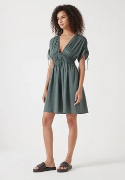 Grace Cotton Blend Mini Beach Dress