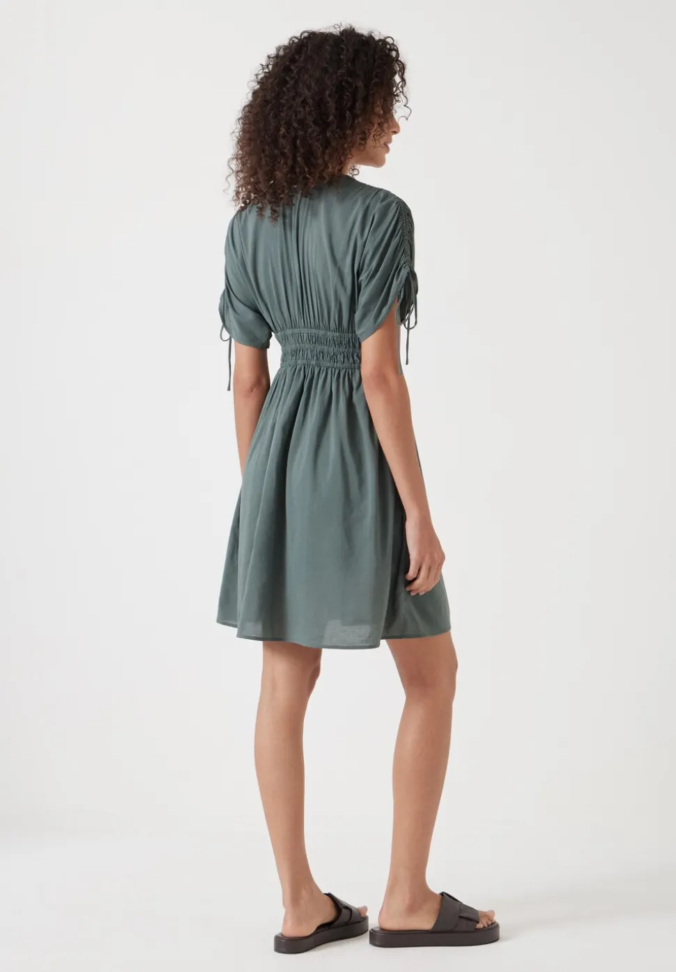 Grace Cotton Blend Mini Beach Dress