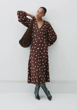 Grace V-Neck Long Sleeve Dress