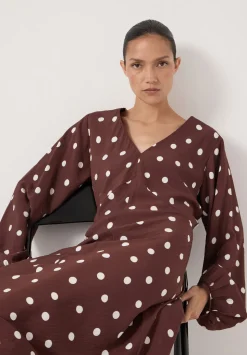 Grace V-Neck Long Sleeve Dress