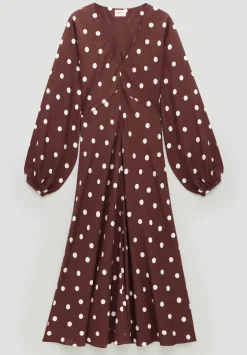 Grace V-Neck Long Sleeve Dress
