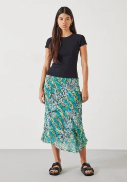 Hallie Printed Midi Skirt
