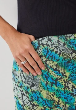 Hallie Printed Midi Skirt