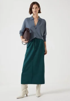 Harrison Pintuck Jersey Skirt