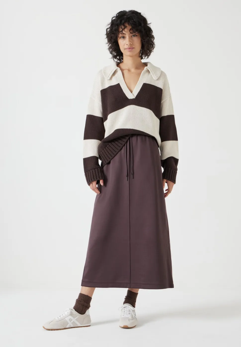 Harrison Pintuck Jersey Skirt