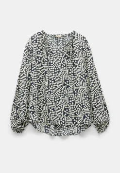 Hartley Gathered Sleeve Printed Top