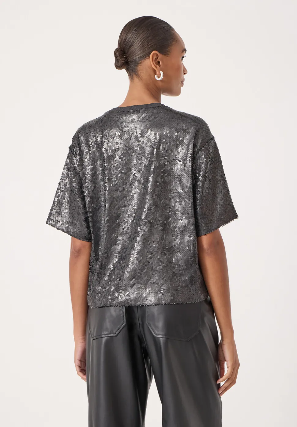 Holly Matte Sequin T-Shirt