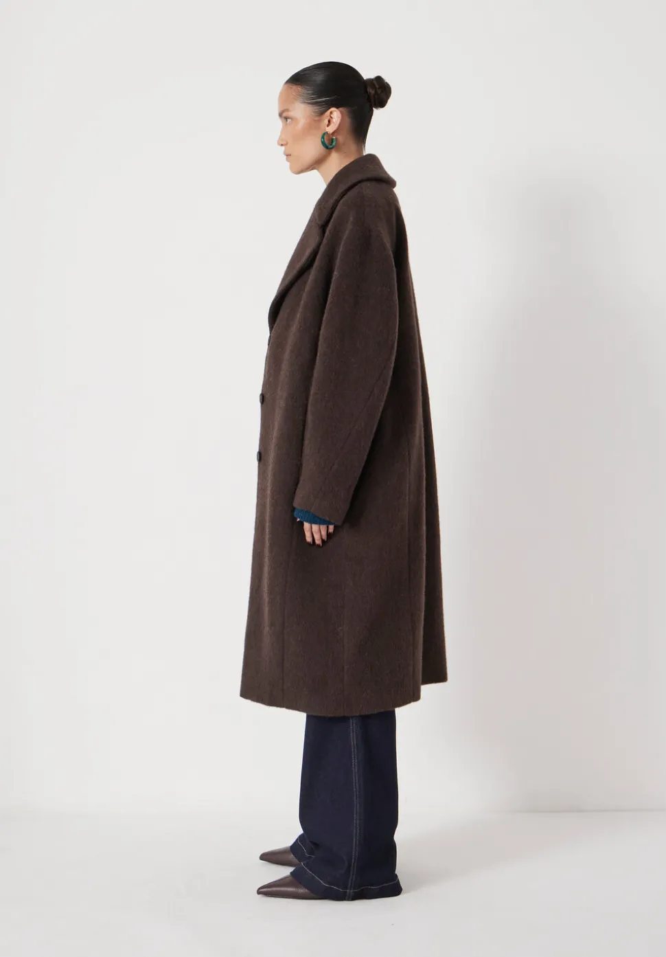 Italian Wool Cocoon Coat
