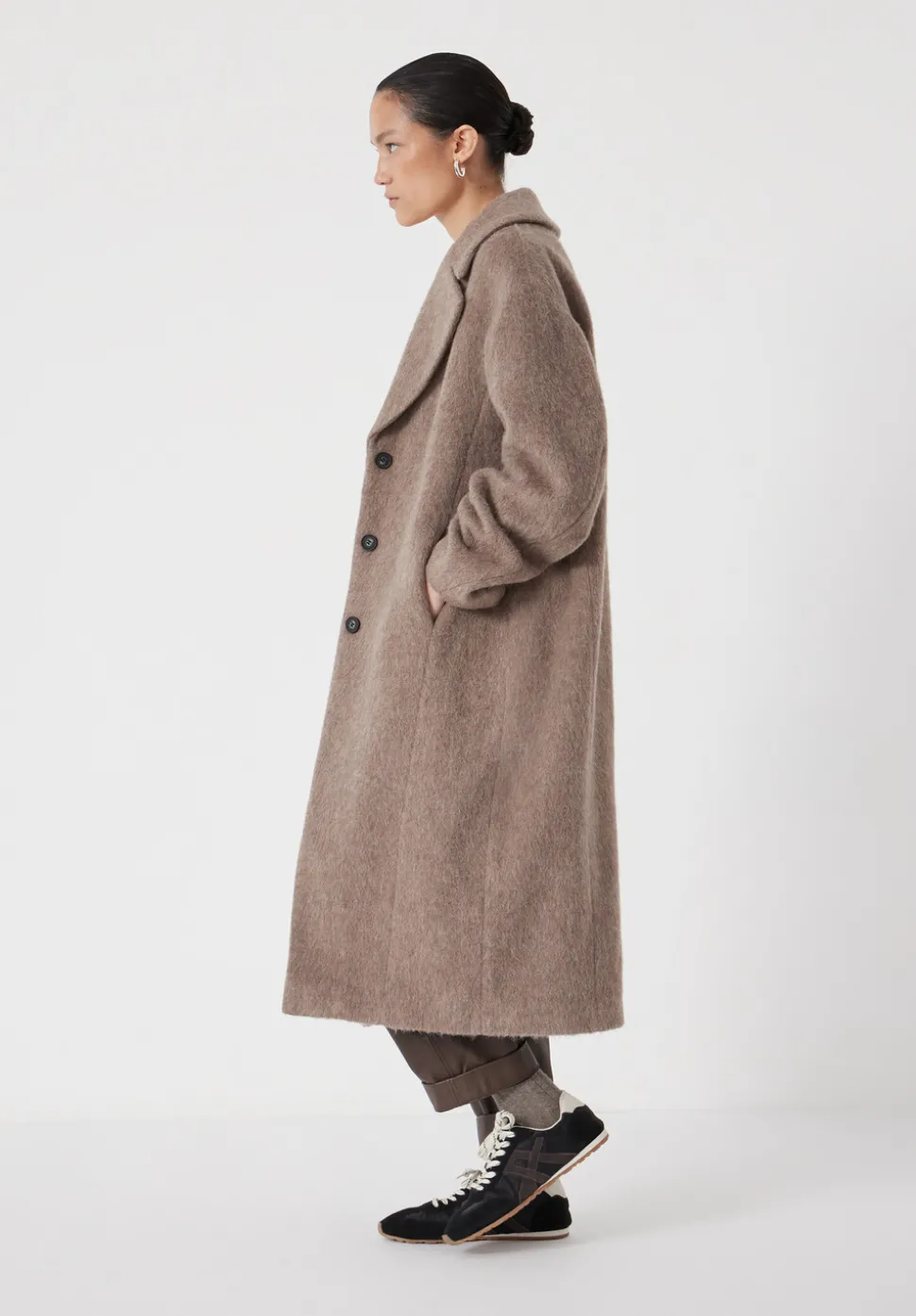 Italian Wool Cocoon Coat