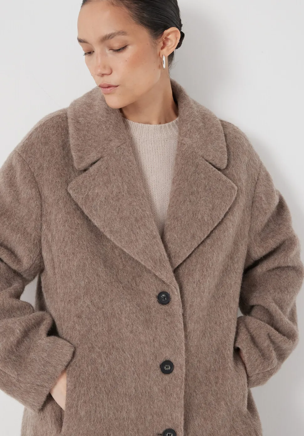 Italian Wool Cocoon Coat