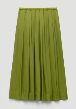 Ivy Pleated Air Flow Midi Skirt