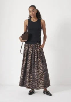 Ivy Pleated Air Flow Midi Skirt