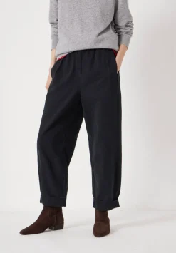 Jack Barrel Leg Pull On Cotton Trousers