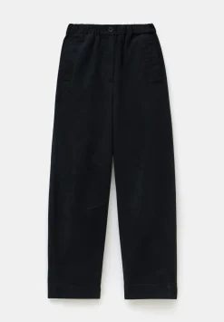 Jack Barrel Leg Pull On Cotton Trousers