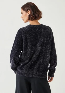 Jaime Metallic Tinsel Crew Neck Jumper