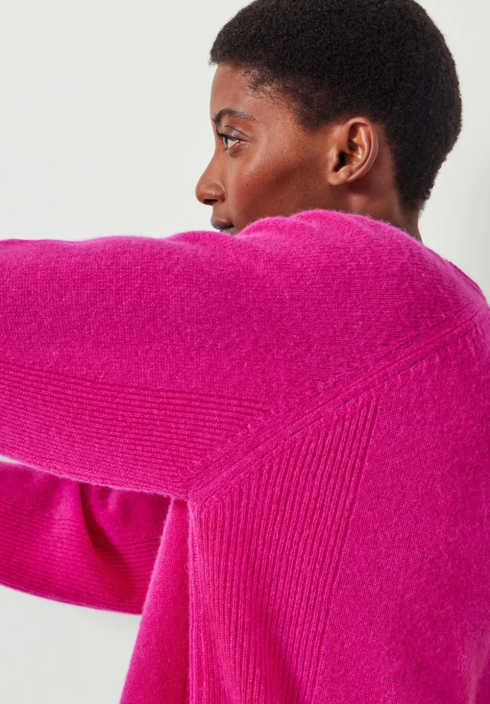 Jasmine Cashmere Rib Detail Jumper
