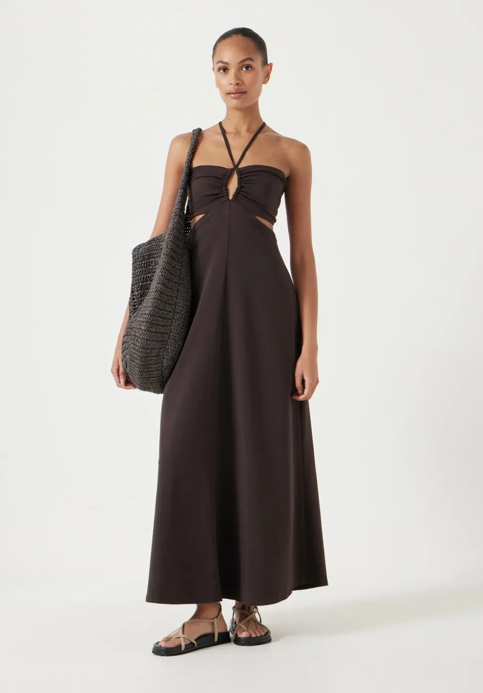 Jemma Cotton Jersey Cut-out Dress