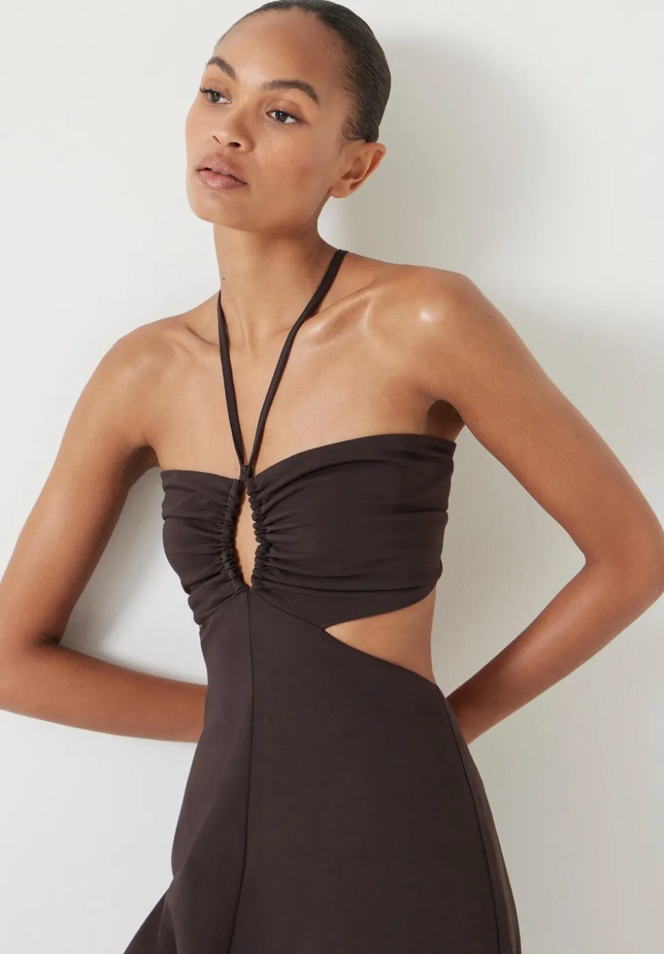Jemma Cotton Jersey Cut-out Dress