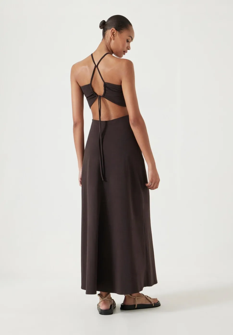 Jemma Cotton Jersey Cut-out Dress