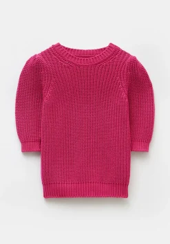Jessie Cotton Puff Sleeve Ribbed Top
