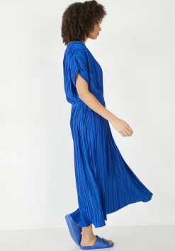 Jodie Plisse Midi Dress
